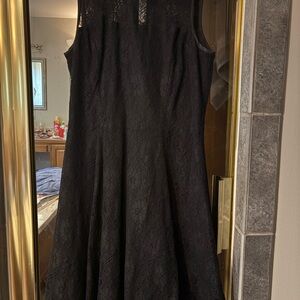 Banana Republic Black Lace Midi Dress